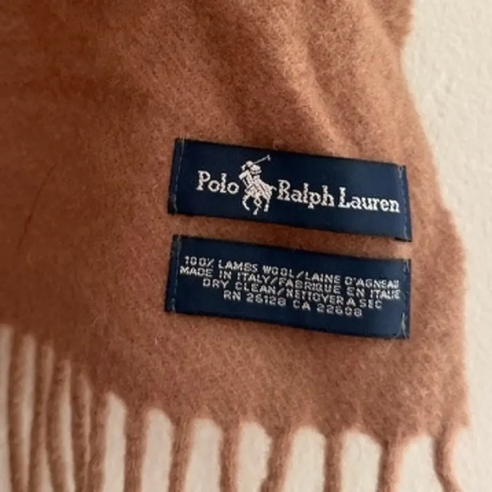 Polo Ralph Lauren Tan Lambswool Scarf